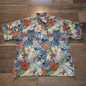 Vintage 1980's Pierre Cardin Hawaiian Shirt (XXL) Size Fire Up The Summer